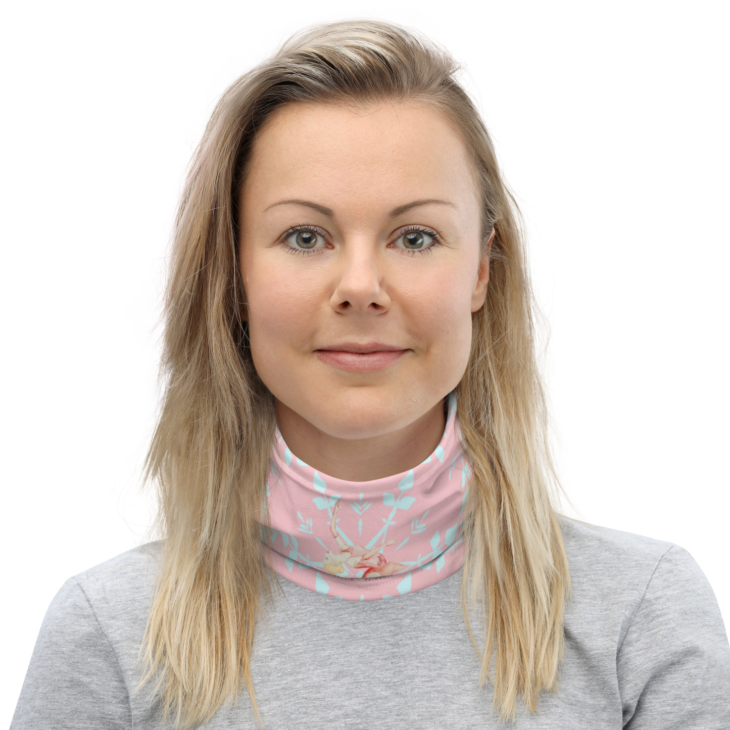 Layback Snowflake Neck Gaiter - Darlin Primrose
