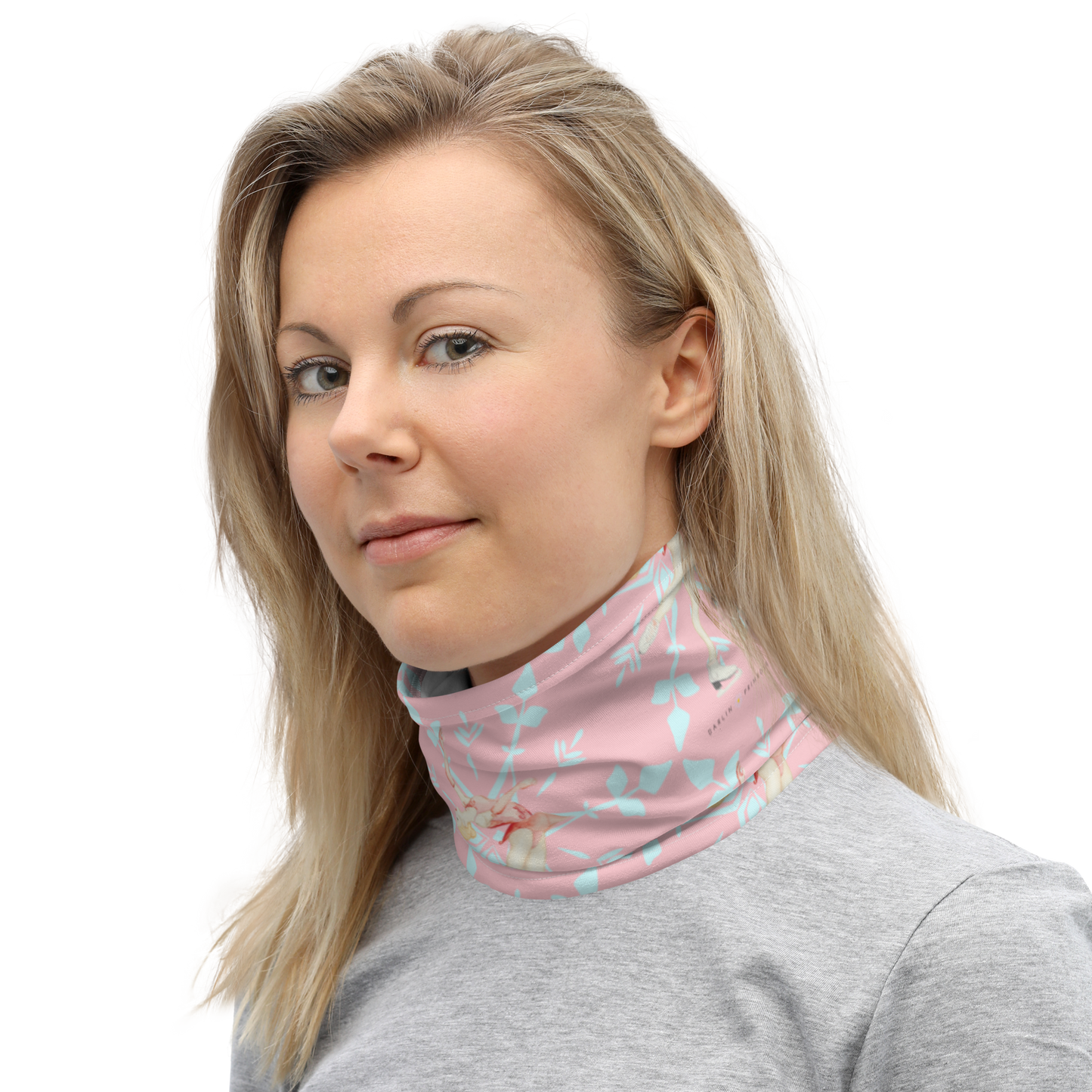 Layback Snowflake Neck Gaiter - Darlin Primrose
