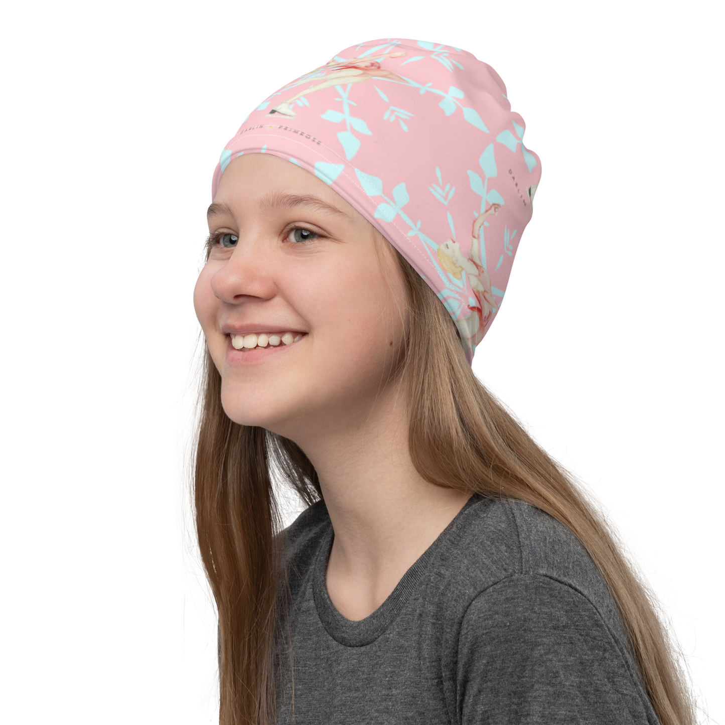 Layback Snowflake Neck Gaiter - Darlin Primrose