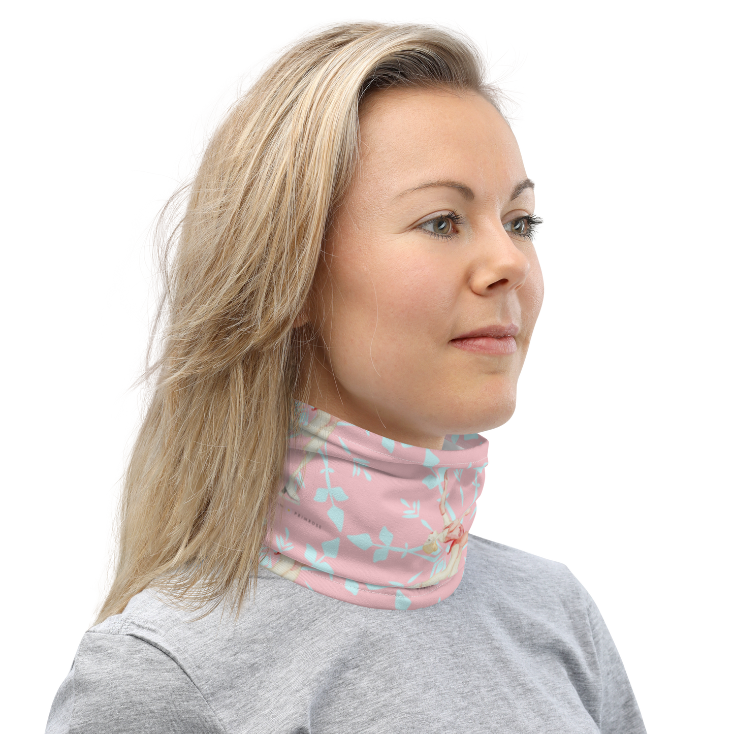 Layback Snowflake Neck Gaiter - Darlin Primrose