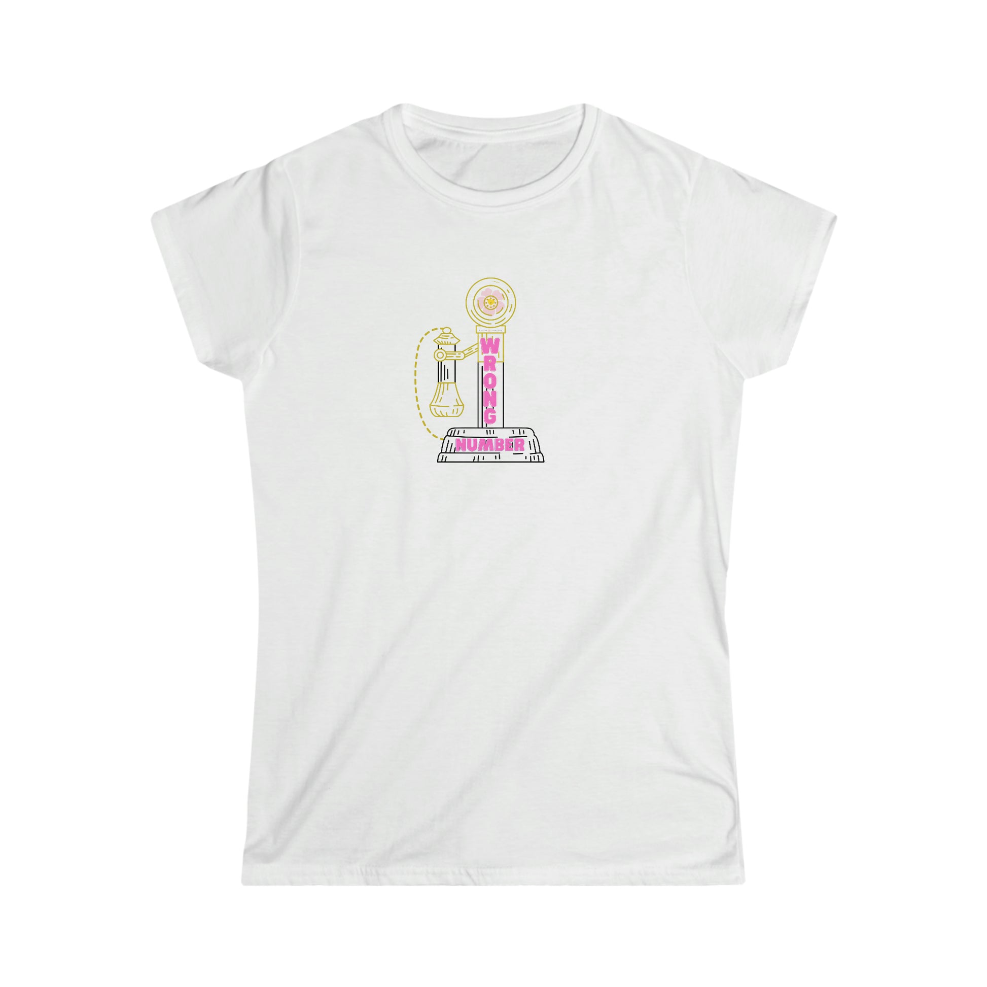 Wrong Number-Women's Softstyle Tee-Darlin Primrose™
