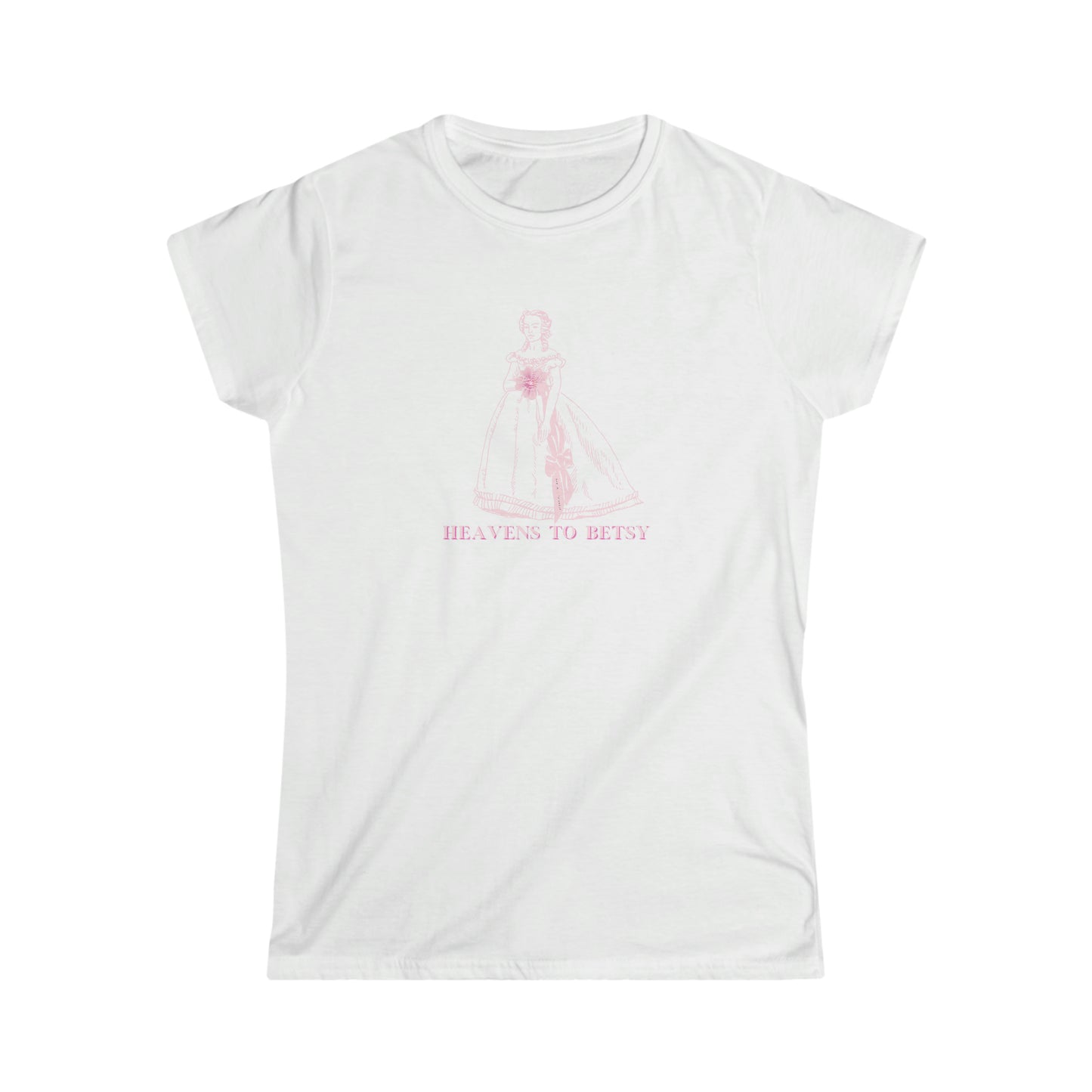 HEAVENS TO BETSY-WHITE TEE- DARLIN PRIMROSE™