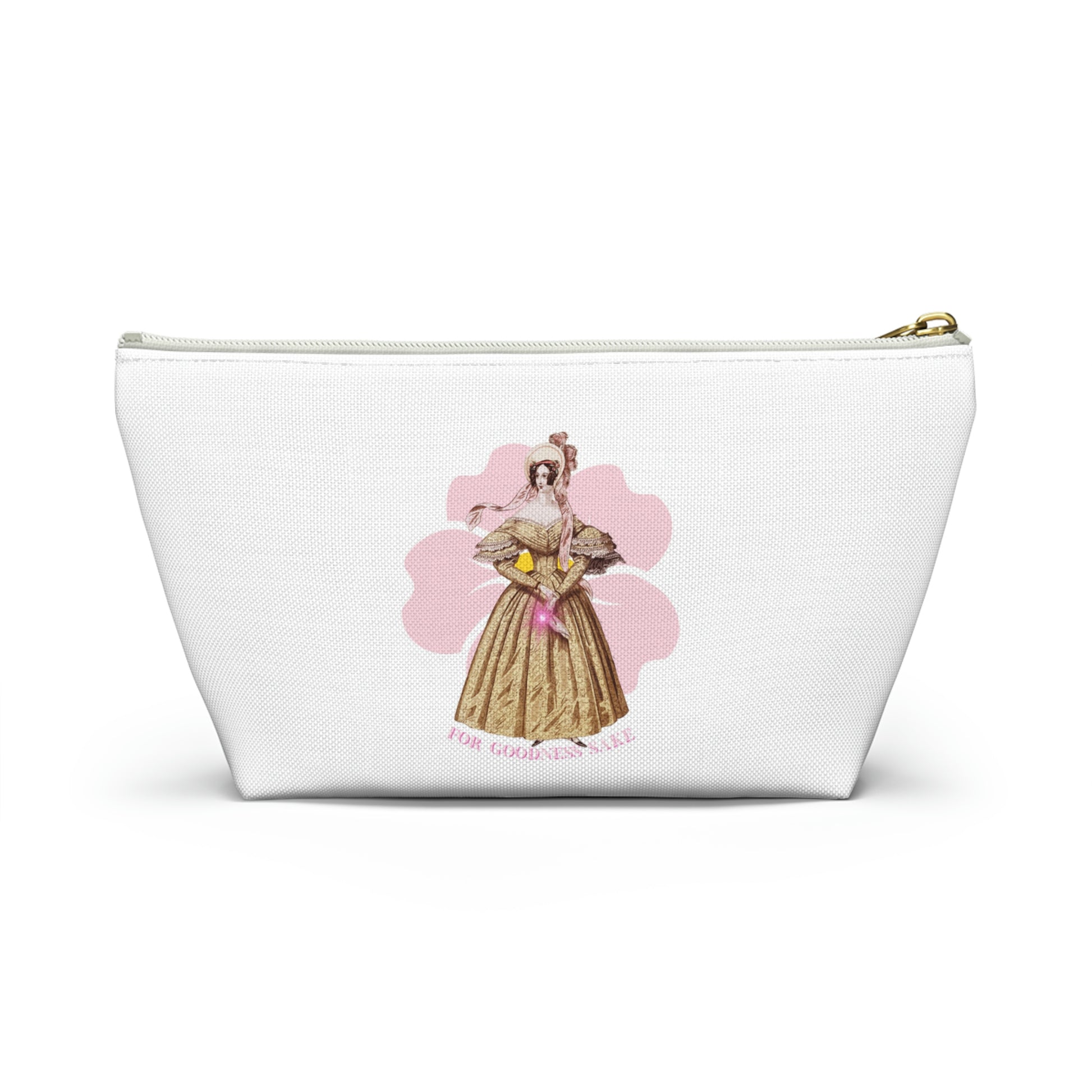 For Goodness Sake ( White) Accessory Pouch w T-bottom - Darlin Primrose