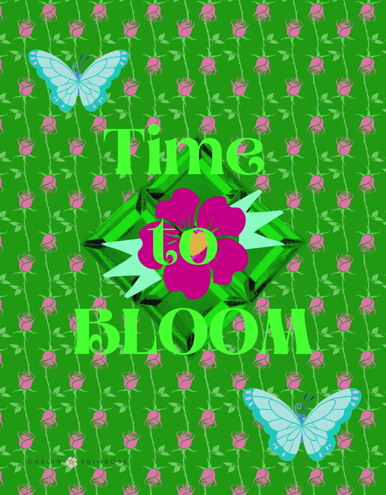 TIME TO BLOOM-Large Tote Bag VIDEO-Darlin Primrose™