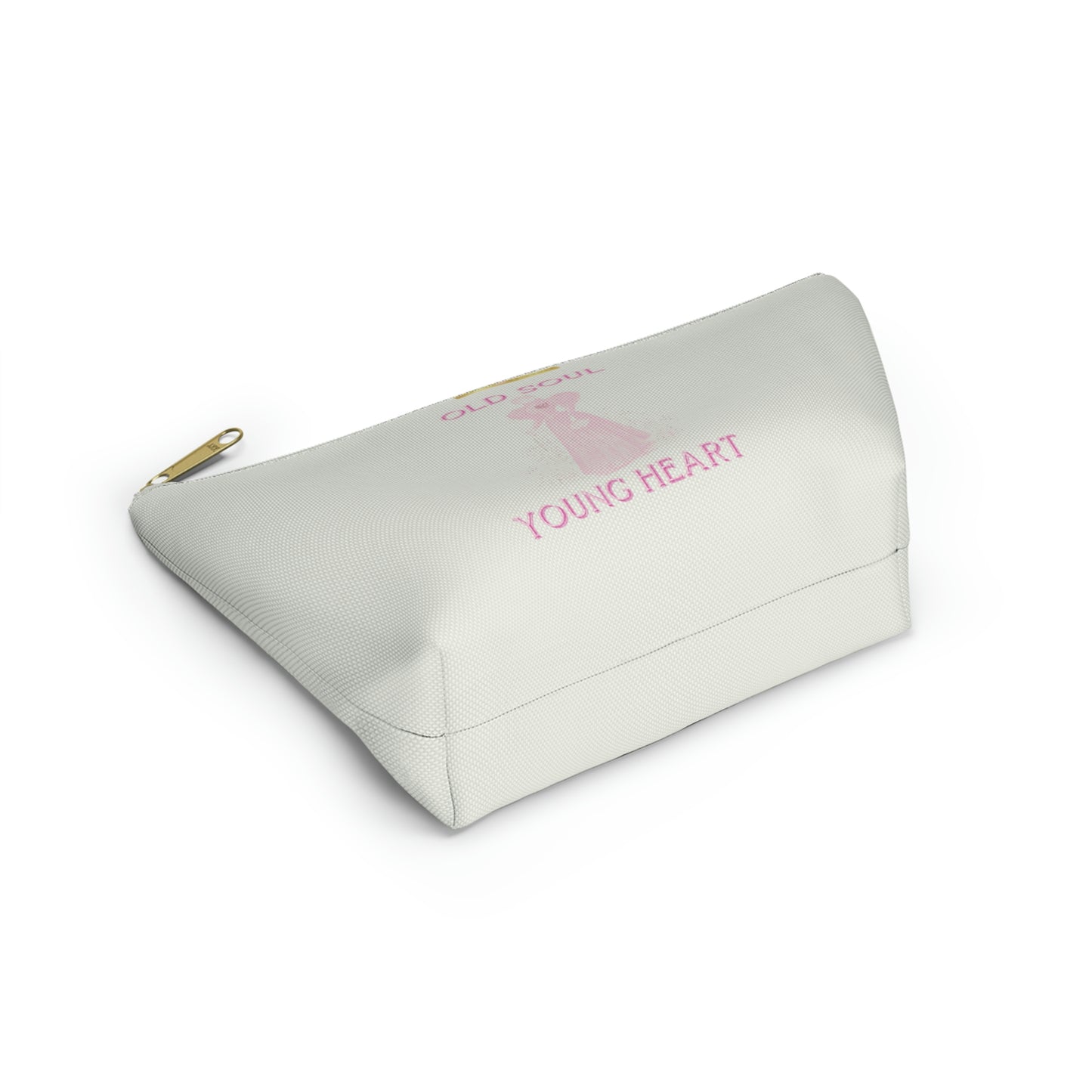 Old Soul Young Heart ( Cream) Accessory Pouch w T-bottom - Darlin Primrose