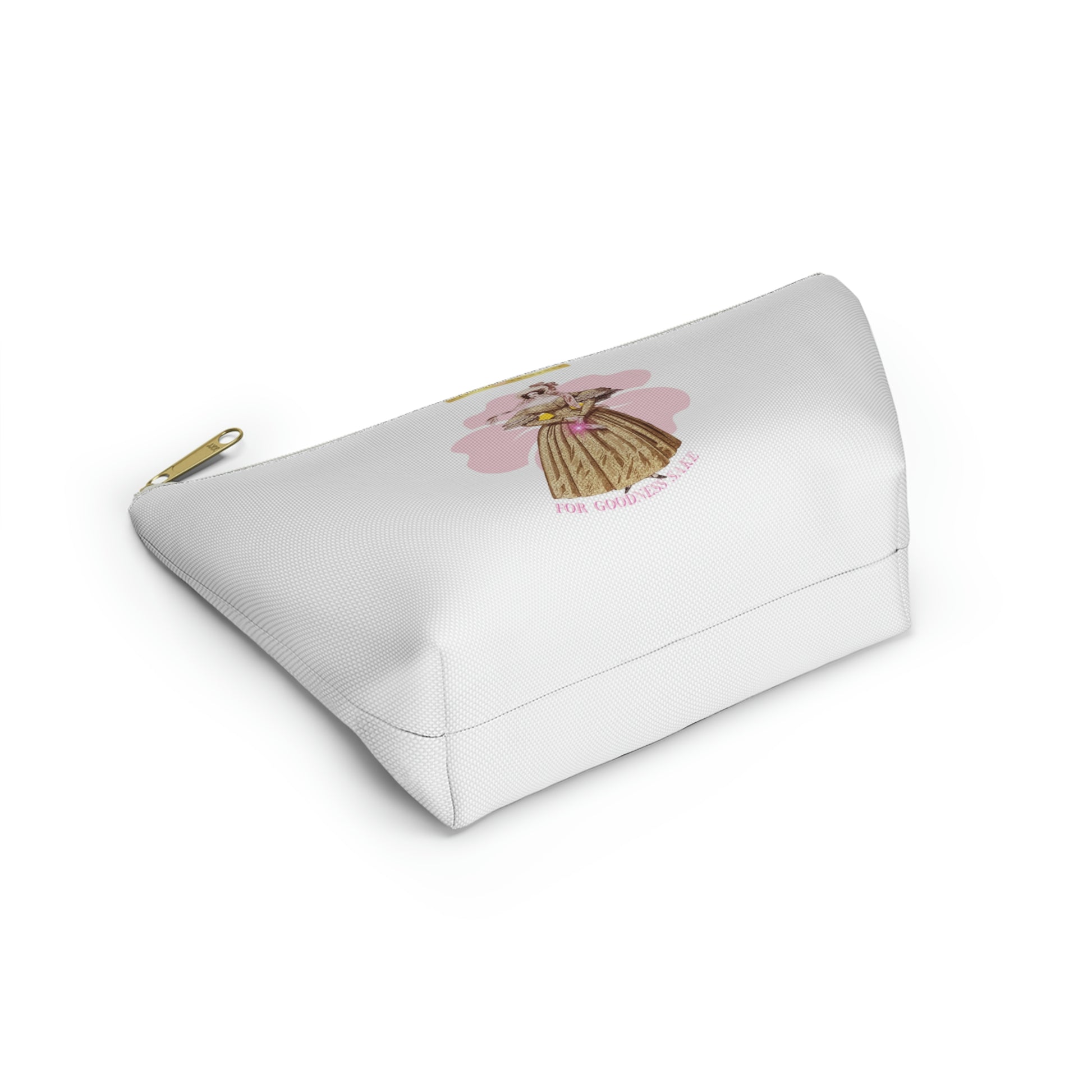 For Goodness Sake ( White) Accessory Pouch w T-bottom - Darlin Primrose