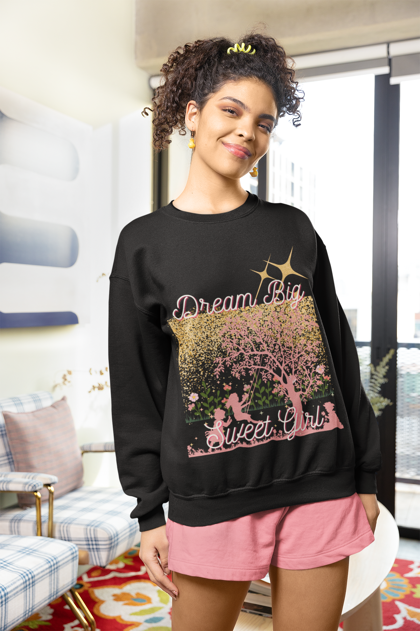 Dream Big Sweet Girl- Unisex Sweatshirt-Darlin Primrose™