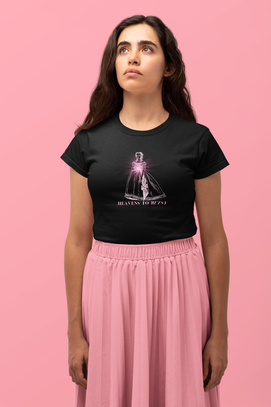 HEAVENS TO BETSY-BLACK TEE- DARLIN PRIMROSE™
