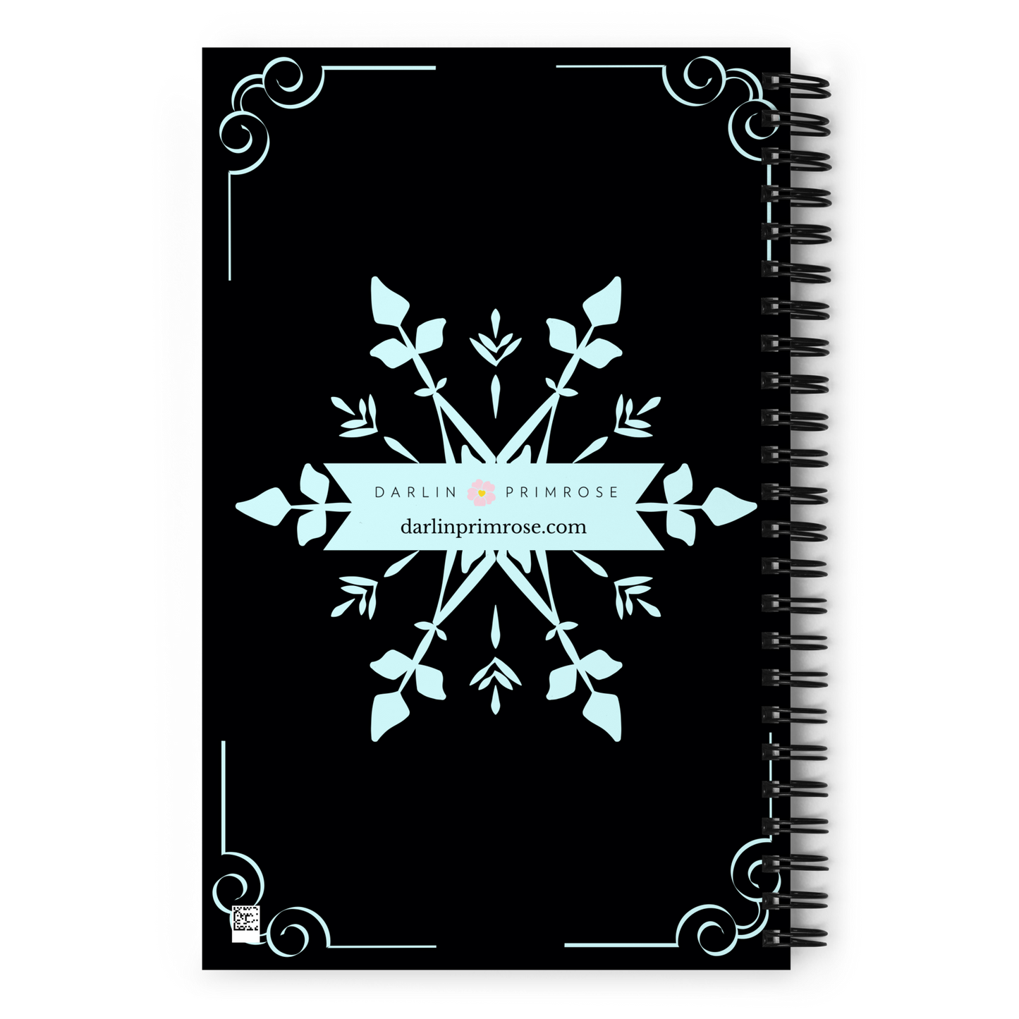 Layback Snowflake Spiral Notebook - Darlin Primrose