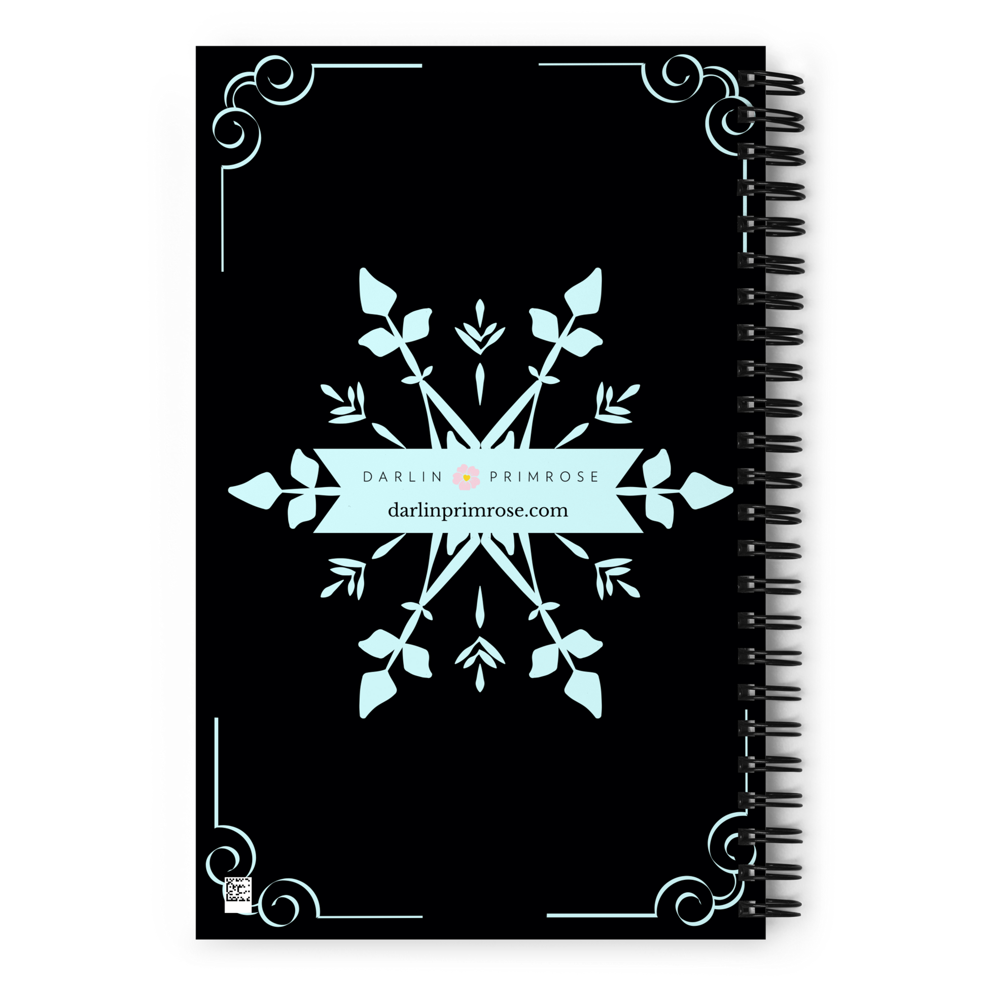 Layback Snowflake Spiral Notebook - Darlin Primrose