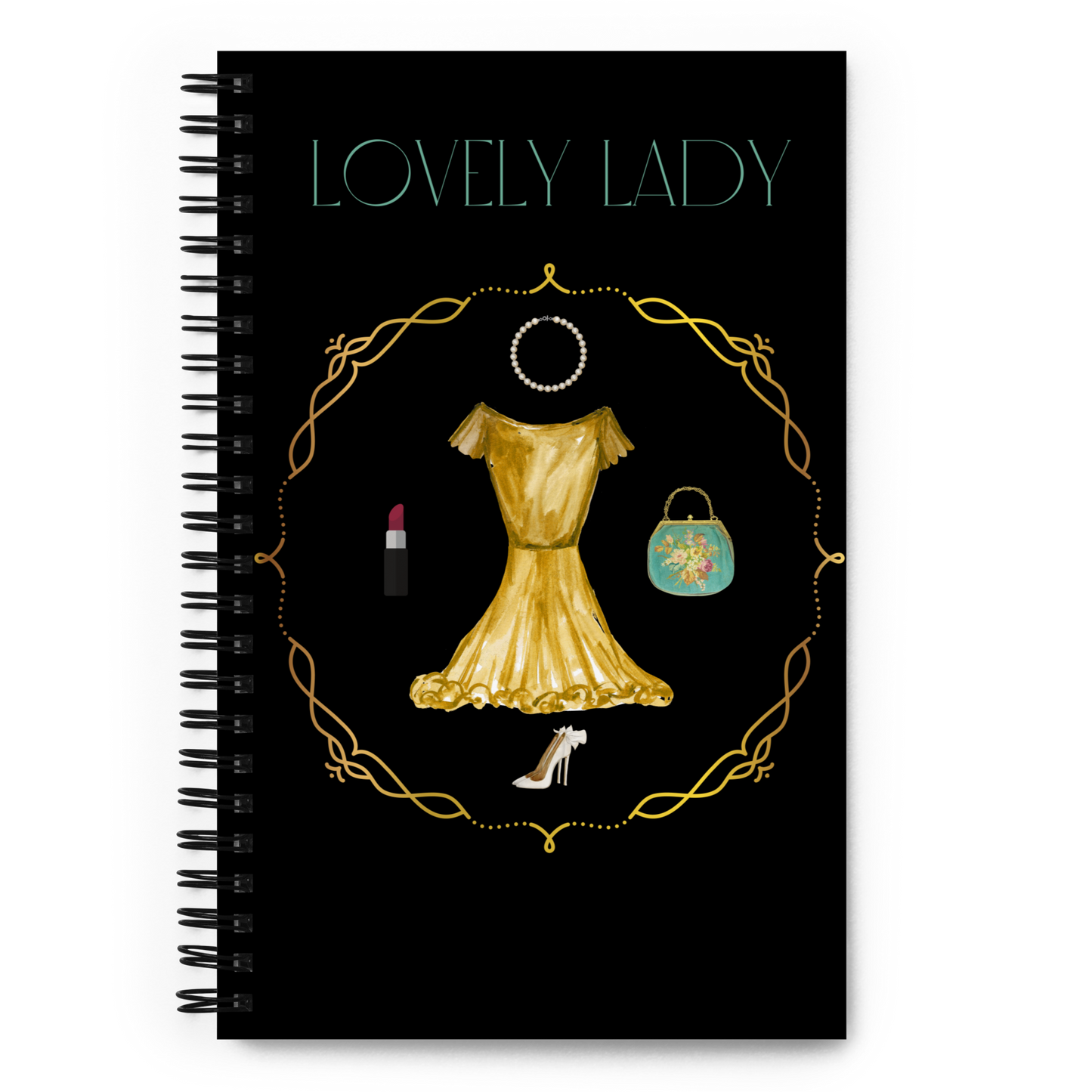 Lovely Lady Spiral notebook - Darlin Primrose