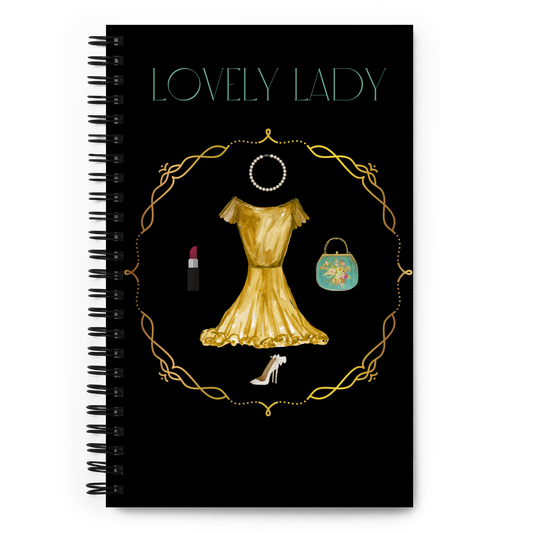 Lovely Lady Spiral notebook - Darlin Primrose