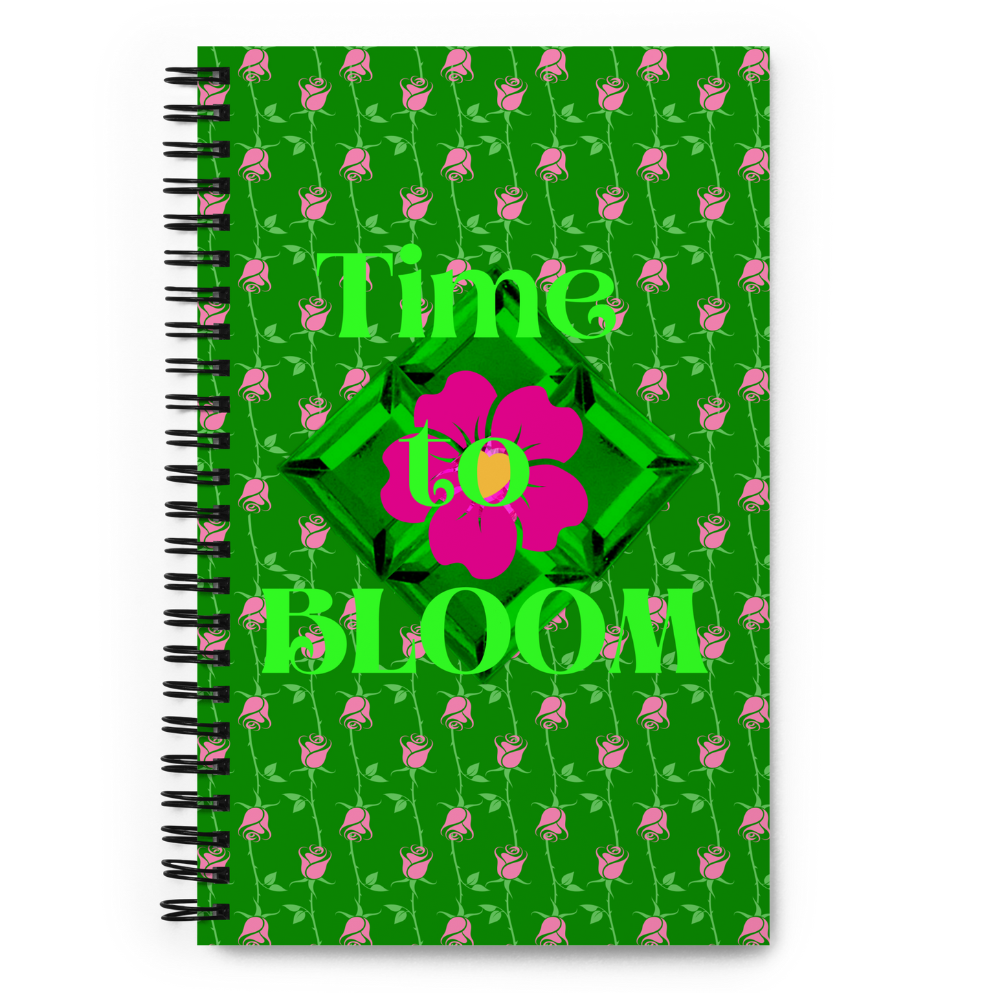 Time to BLOOM Spiral notebook - Darlin Primrose