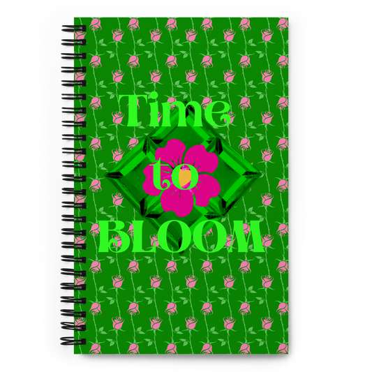 Time to BLOOM Spiral notebook - Darlin Primrose
