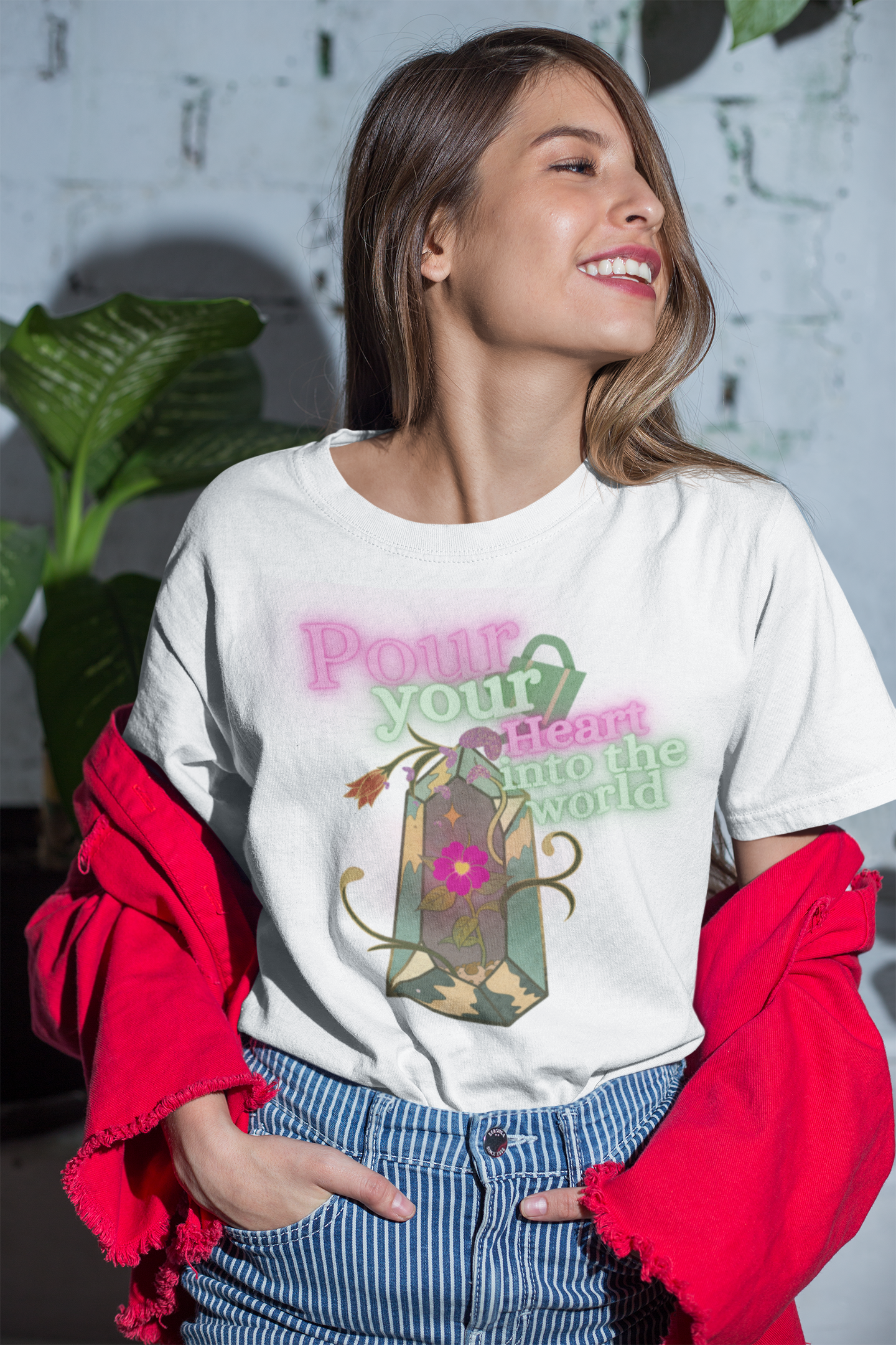 Pour Your Heart Into The World Tee - Darlin Primrose