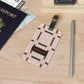 The DARLIN® Primrose Plaid Luggage Tag