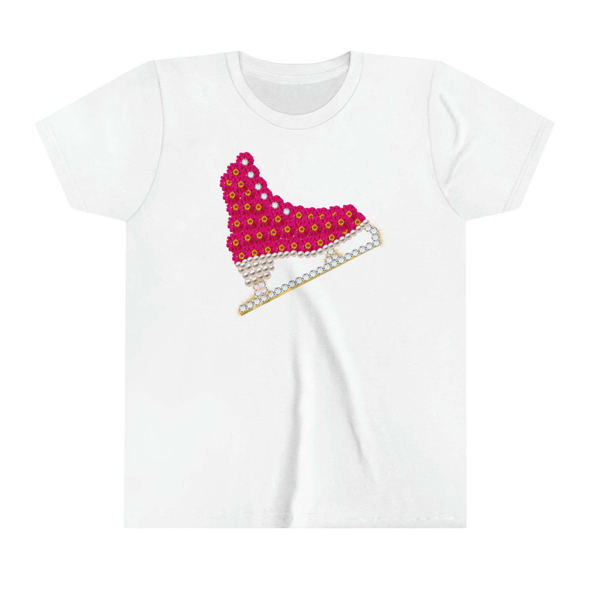 Flower Power Skate-Kids Short Sleeve Tee - Darlin Primrose