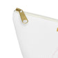 Heavens to Betsy ( White) -Accessory Pouch w T-bottom - Darlin Primrose