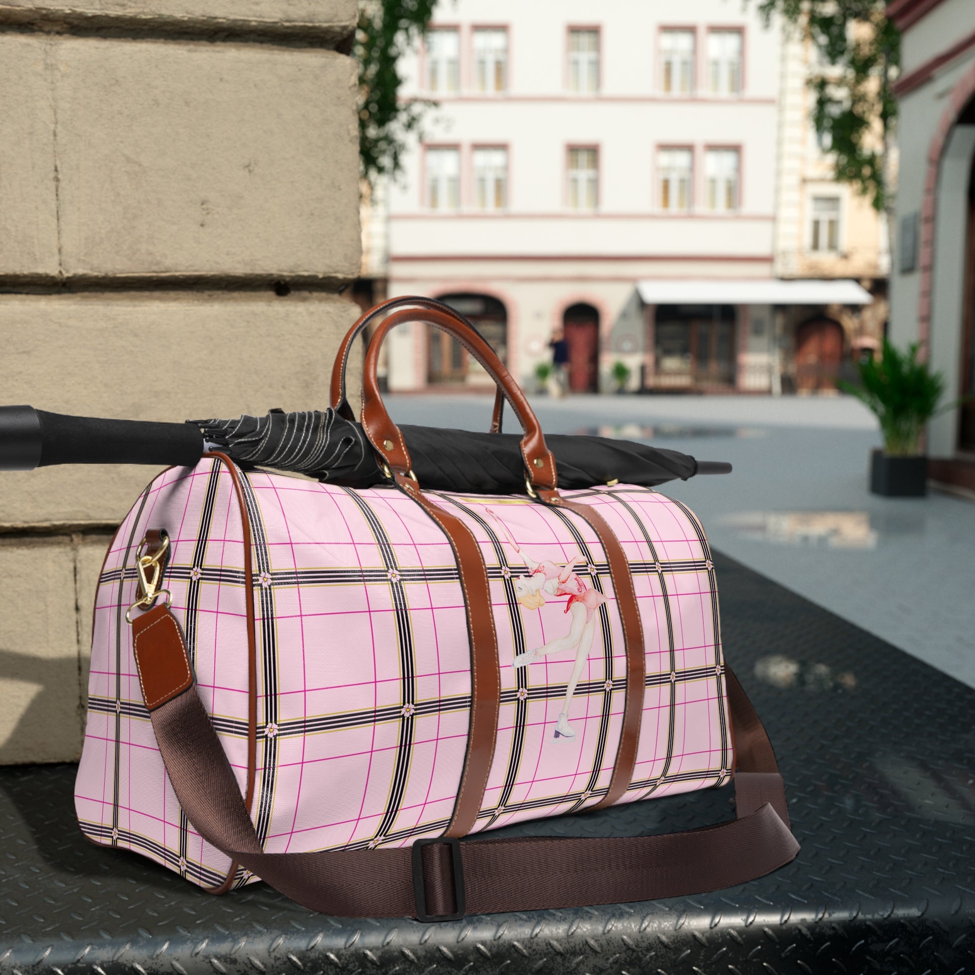 Darlin Primrose Plaid Ice Skater-Travel Bag - Darlin Primrose
