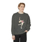 Skater with pink satin sashes- Unisex Garment-Dyed Sweatshirt - Darlin Primrose