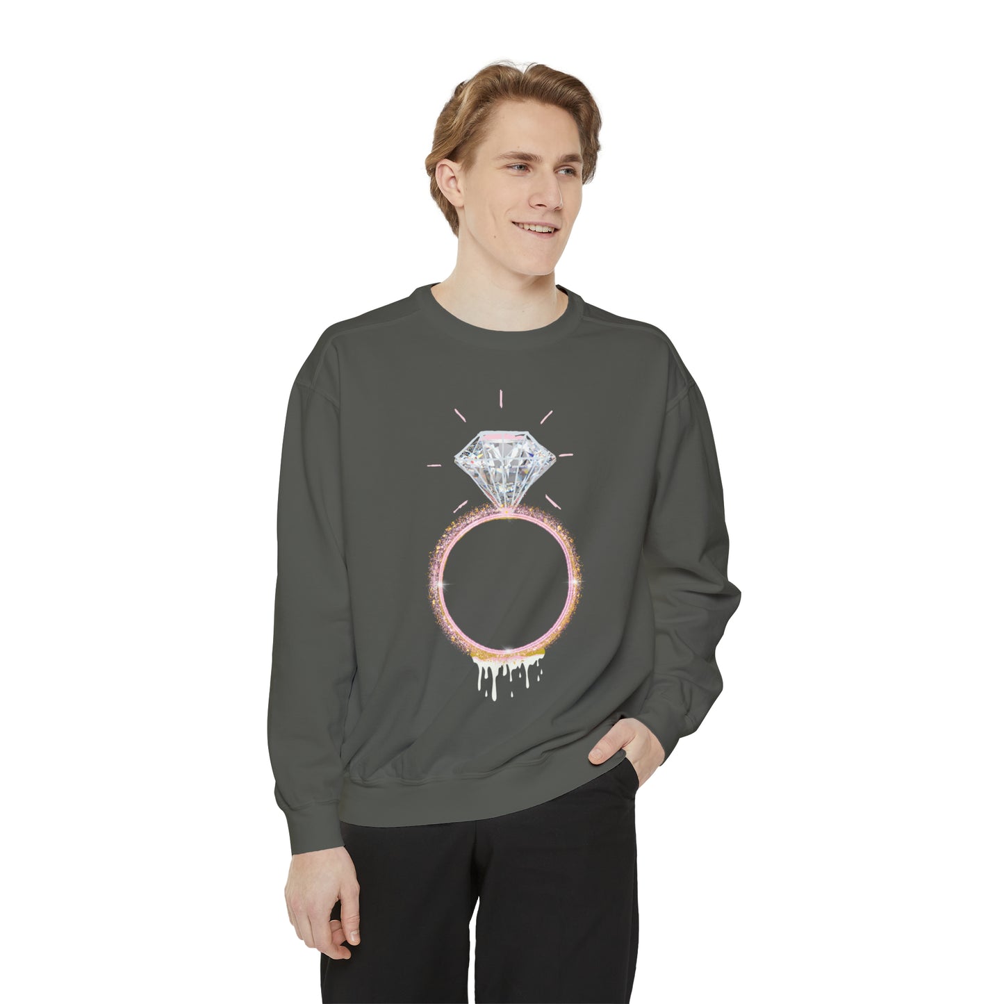 Melting Ice - Unisex Garment-Dyed Sweatshirt - Darlin Primrose