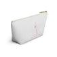 Heavens to Betsy ( White) -Accessory Pouch w T-bottom - Darlin Primrose