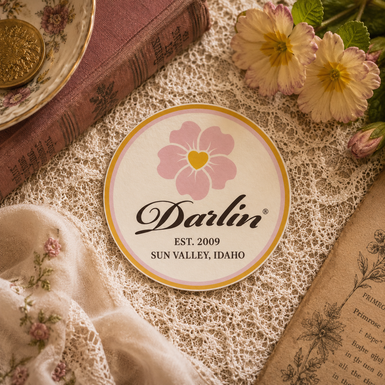 The DARLIN® Script Heritage Sticker
