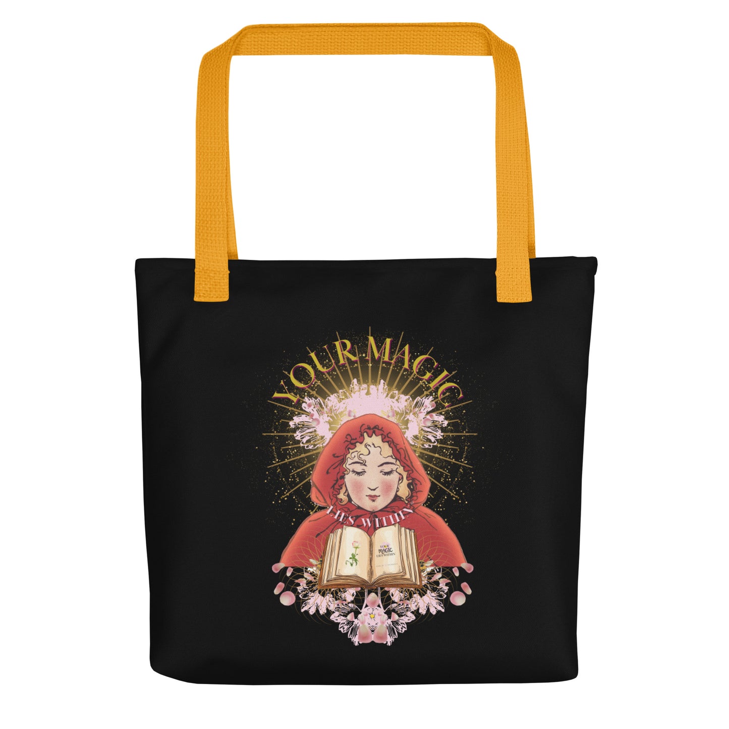 Your MAGIC lies within® Girl with a Book-Tote bag - Darlin Primrose