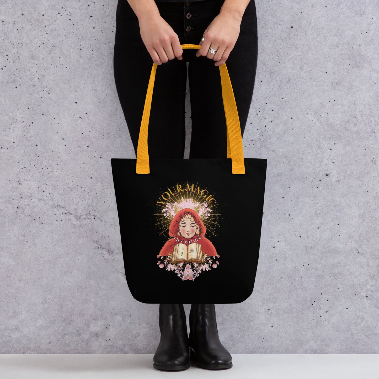 Your MAGIC lies within® Girl with a Book-Tote bag - Darlin Primrose