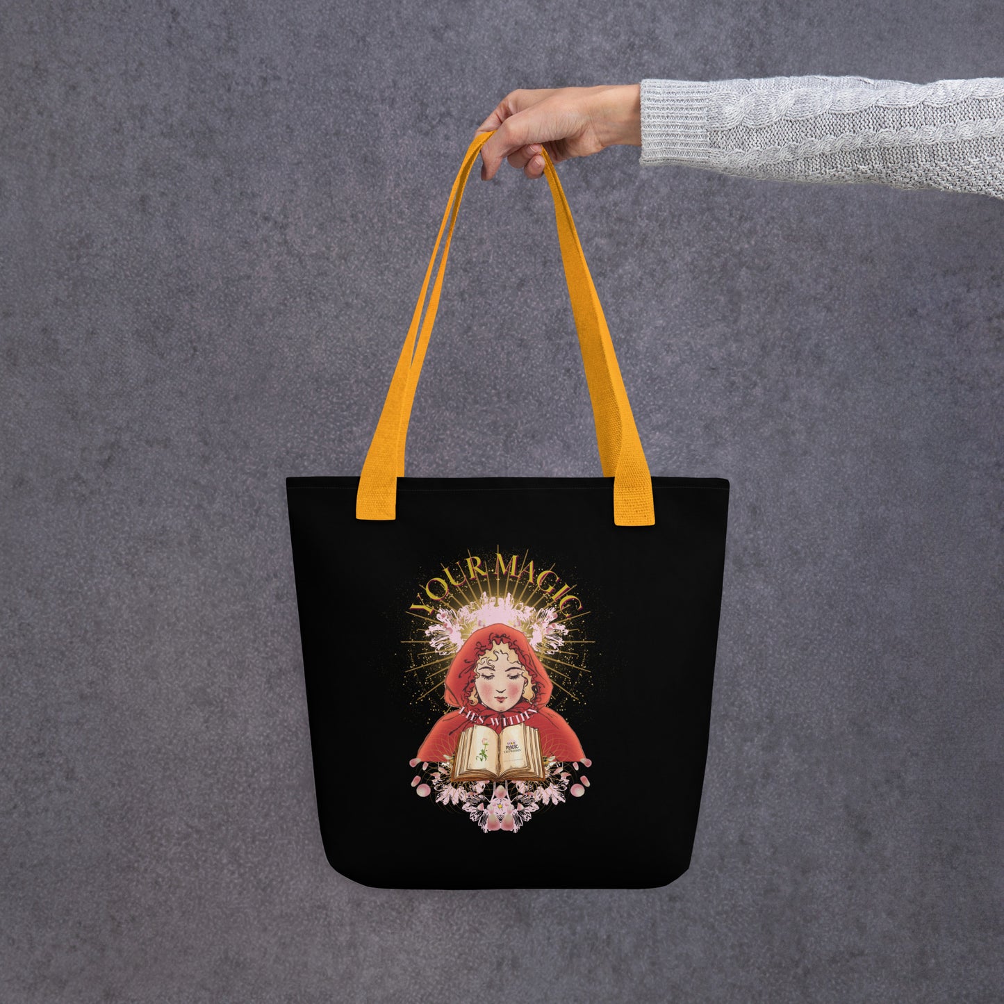 Your MAGIC lies within® Girl with a Book-Tote bag - Darlin Primrose