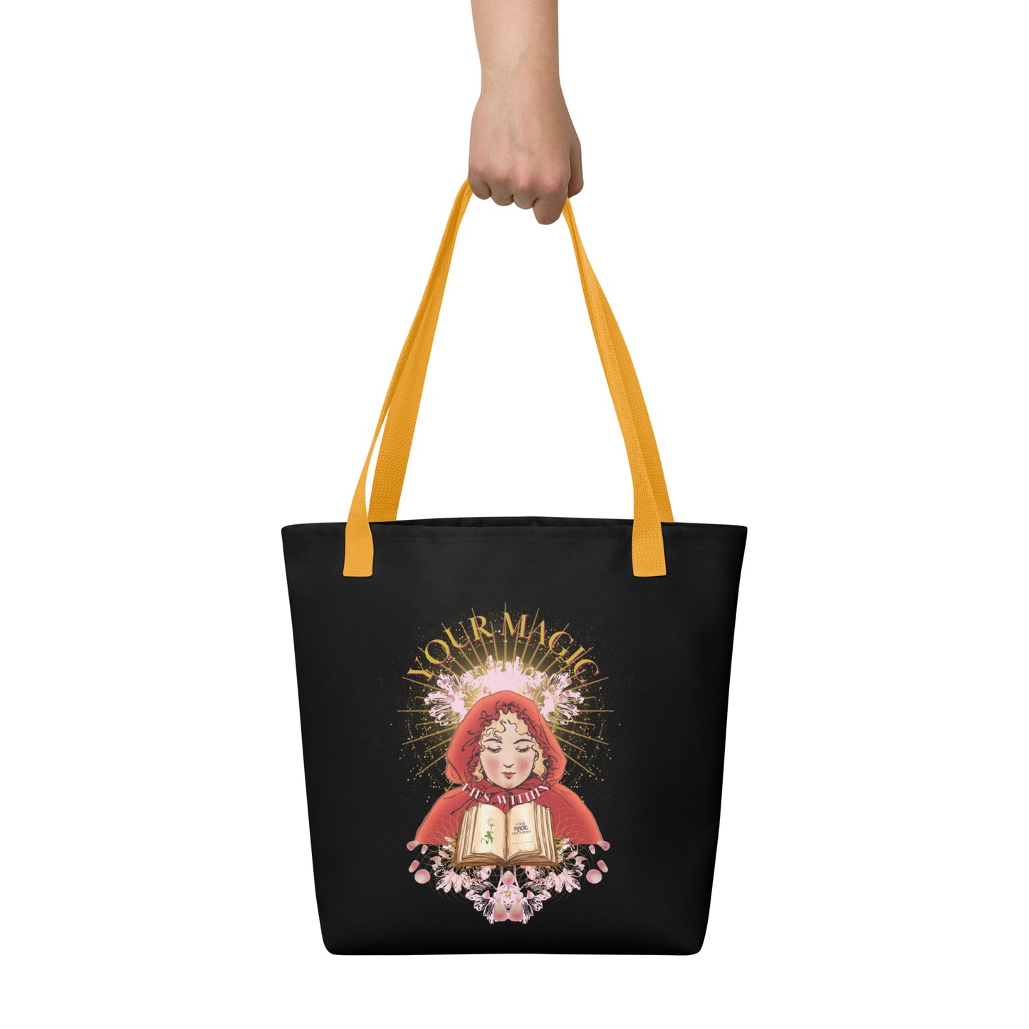 Your MAGIC lies within® Girl with a Book-Tote bag - Darlin Primrose