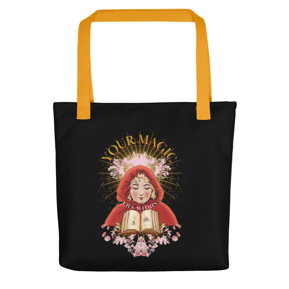 Your MAGIC lies within® Girl with a Book-Tote bag - Darlin Primrose