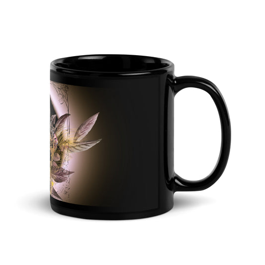 Silhouette inside Silhouette -Black Glossy Mug - Darlin Primrose