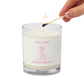 Old Soul Young Heart ( White)Glass jar soy wax candle - Darlin Primrose