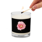 Radiant Rose-Glass jar soy wax candle - Darlin Primrose