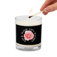 Your MAGIC lies within™ Radiant Rose ( Black) Glass jar soy wax candle - Darlin Primrose