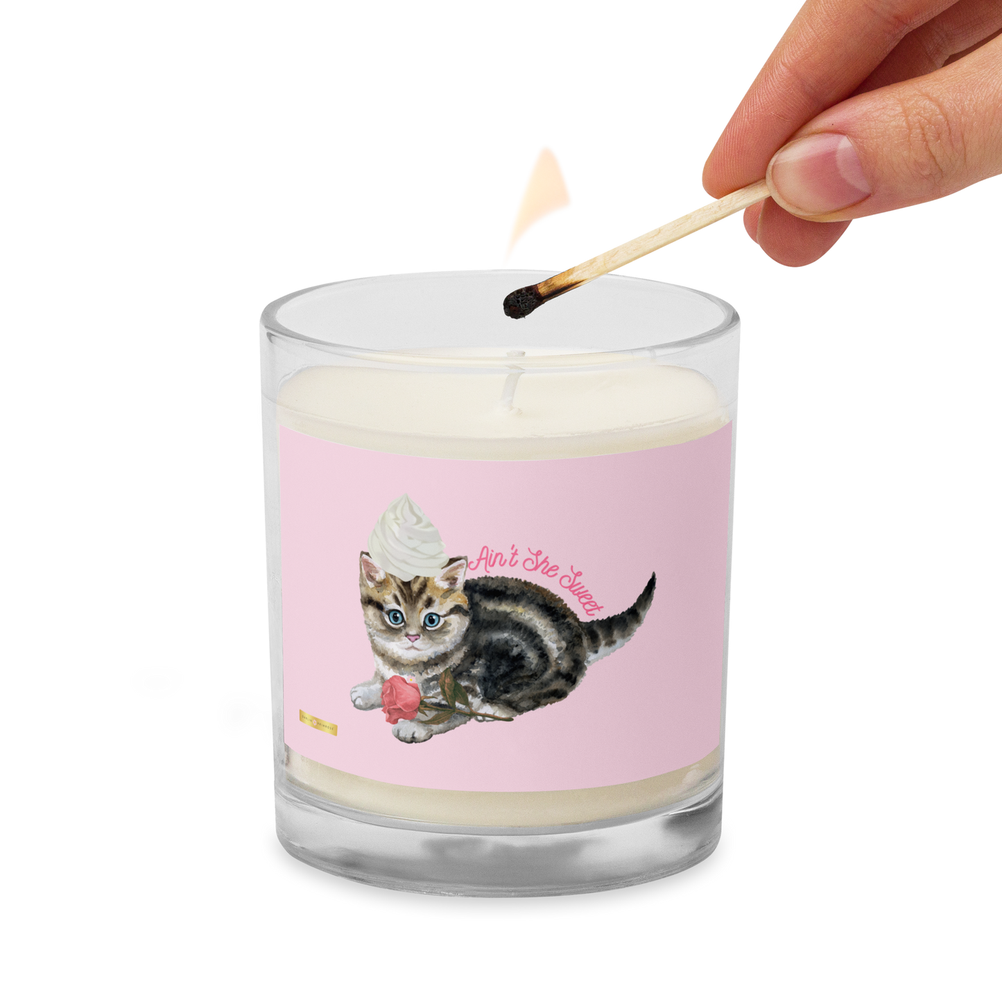 Ain't She Sweet-Glass jar soy wax candle - Darlin Primrose