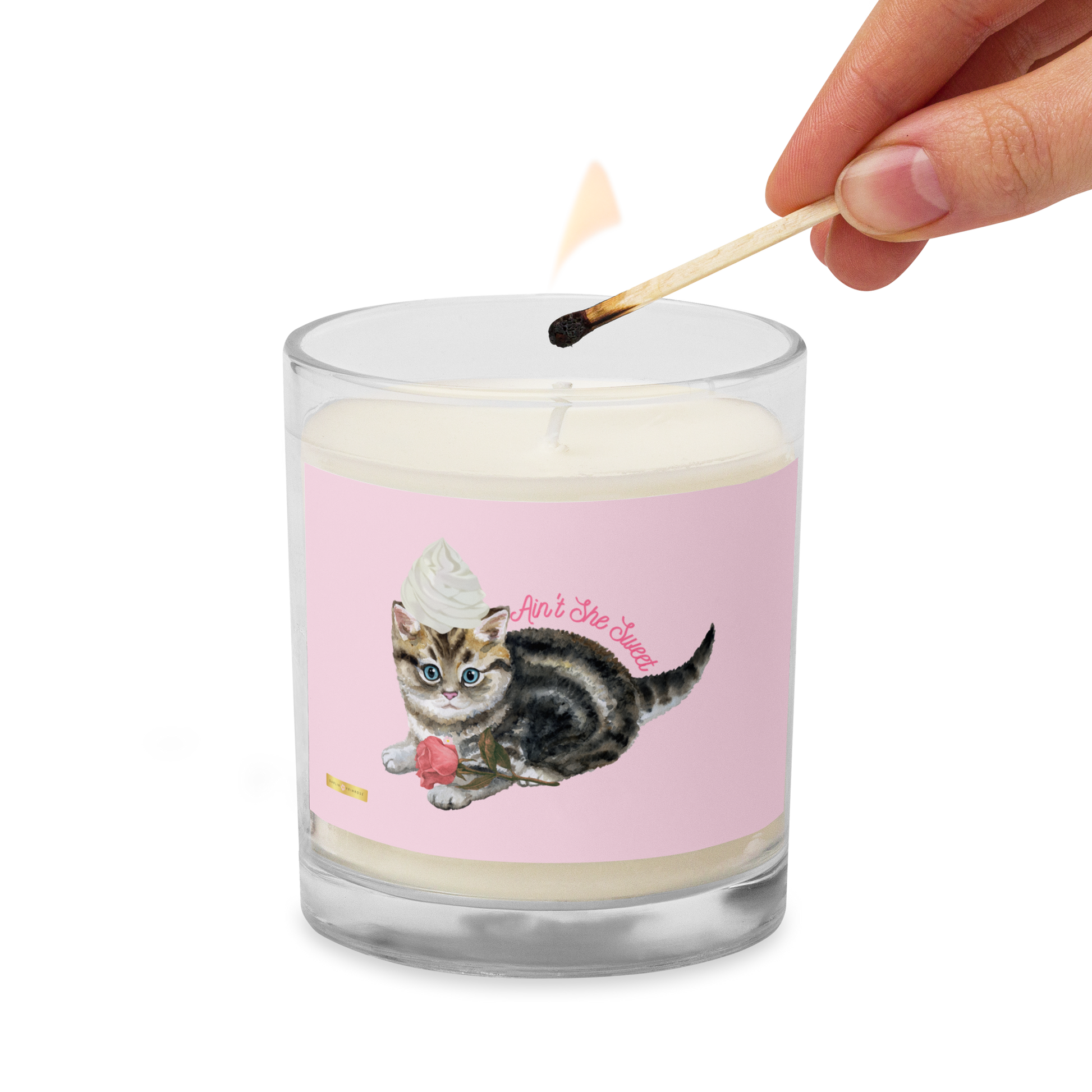 Ain't She Sweet-Glass jar soy wax candle - Darlin Primrose