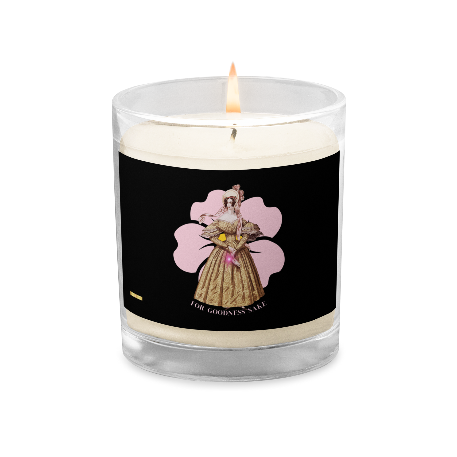 For Goodness Sake - Glass jar soy wax candle - Darlin Primrose