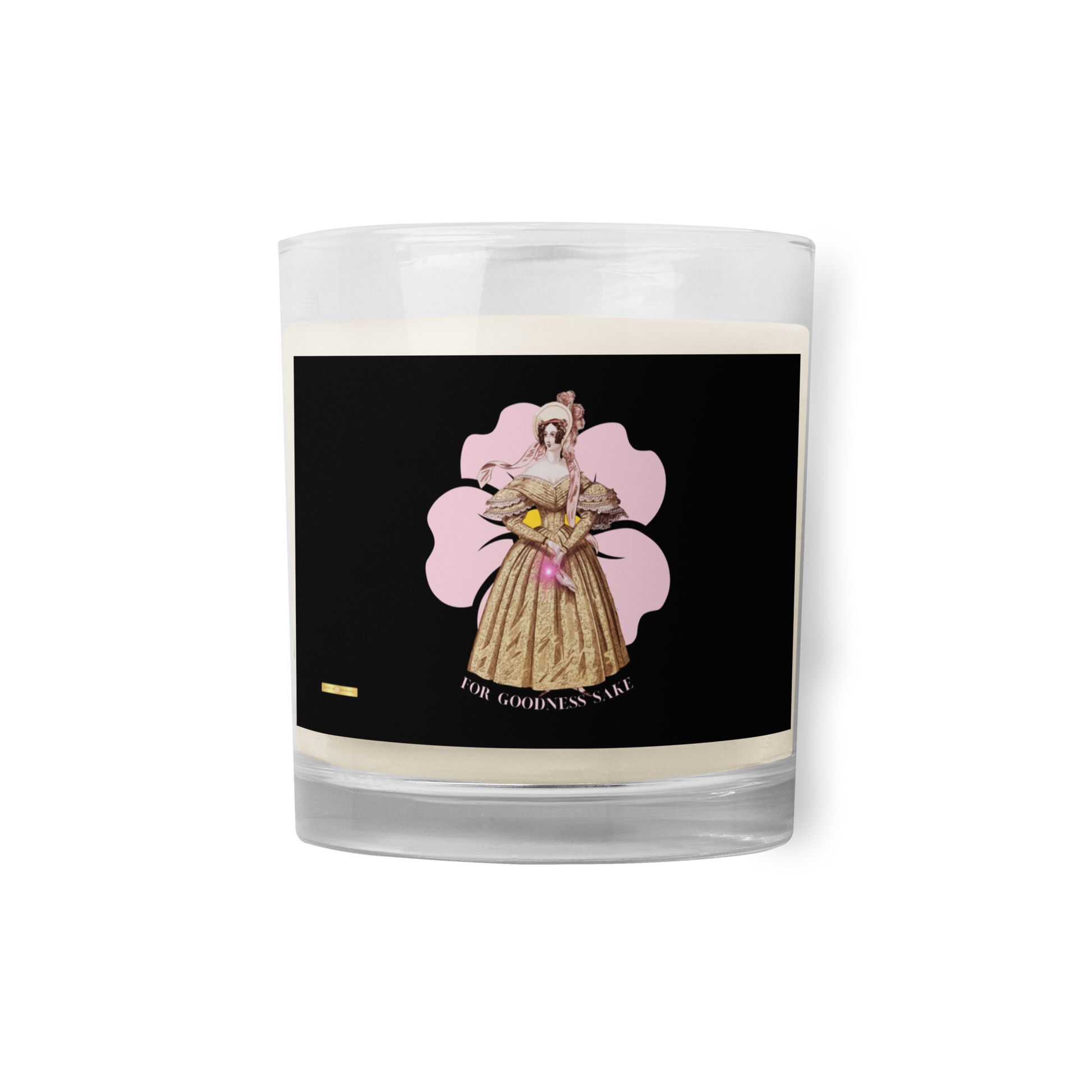 For Goodness Sake - Glass jar soy wax candle - Darlin Primrose