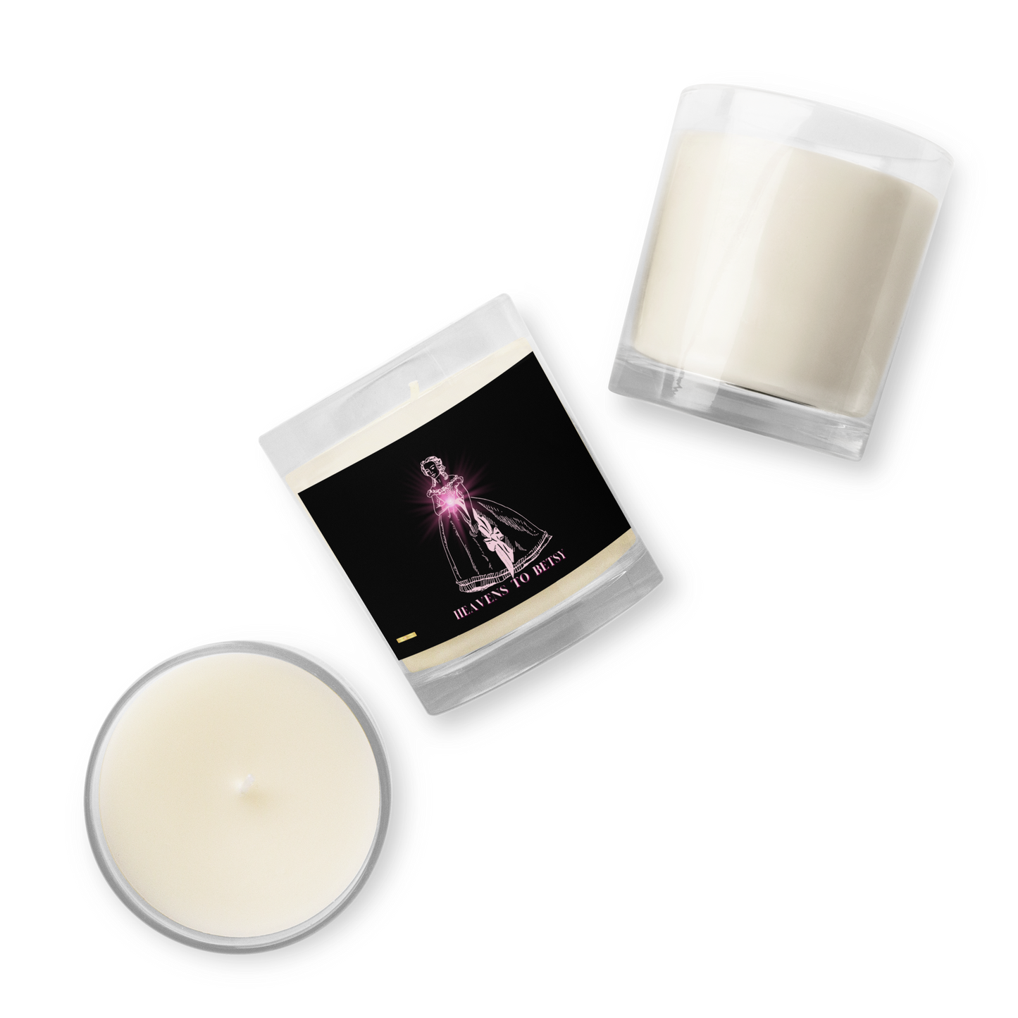 Heavens to Betsy-Glass jar soy wax candle (Black) - Darlin Primrose