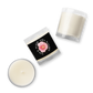 Your MAGIC lies within™ Radiant Rose ( Black) Glass jar soy wax candle - Darlin Primrose