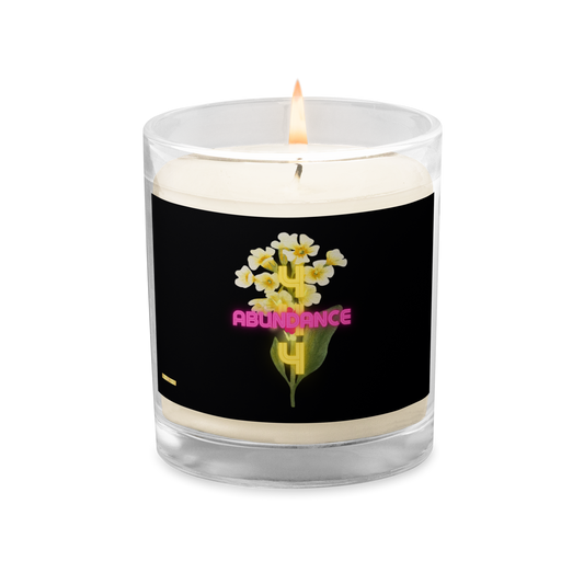 Abundance 444™ Primrose-Glass jar soy wax candle - Darlin Primrose