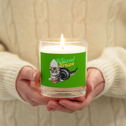 Whipped Cream-Glass jar soy wax candle - Darlin Primrose