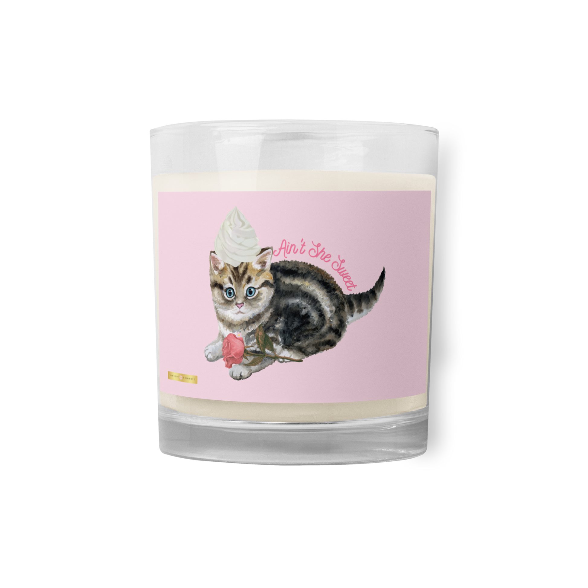 Ain't She Sweet-Glass jar soy wax candle - Darlin Primrose