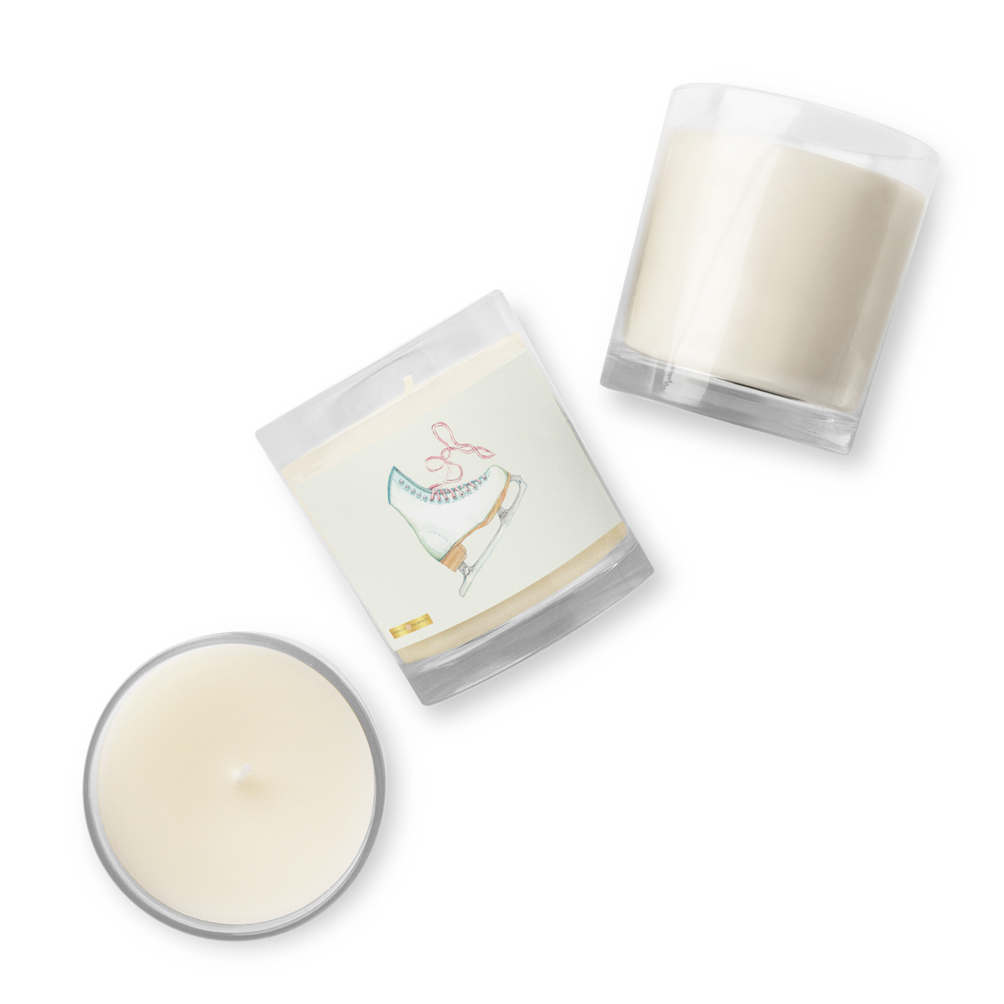 Art Skate -Glass jar soy wax candle - Darlin Primrose