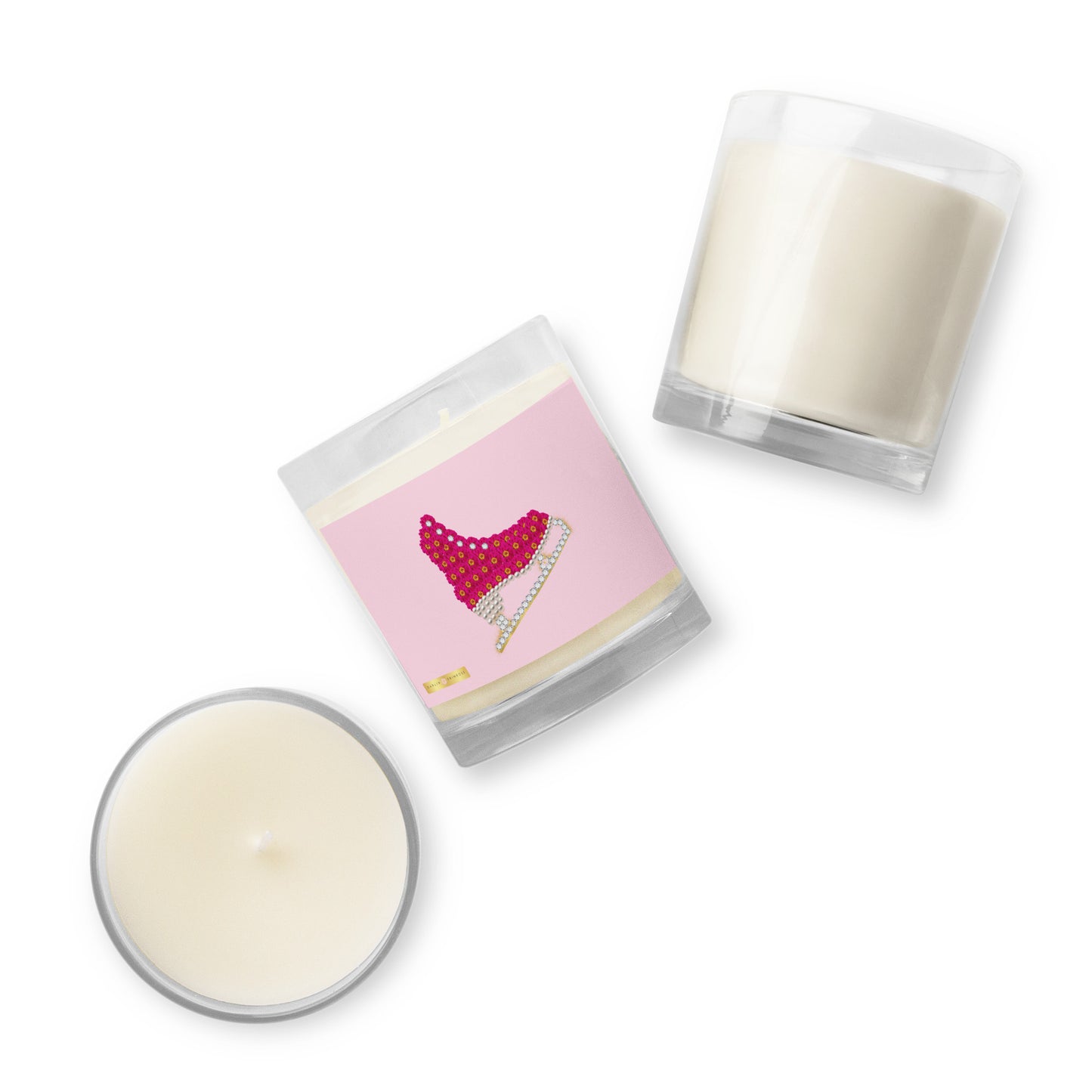 Flower Power Skate -Glass jar soy wax candle - Darlin Primrose