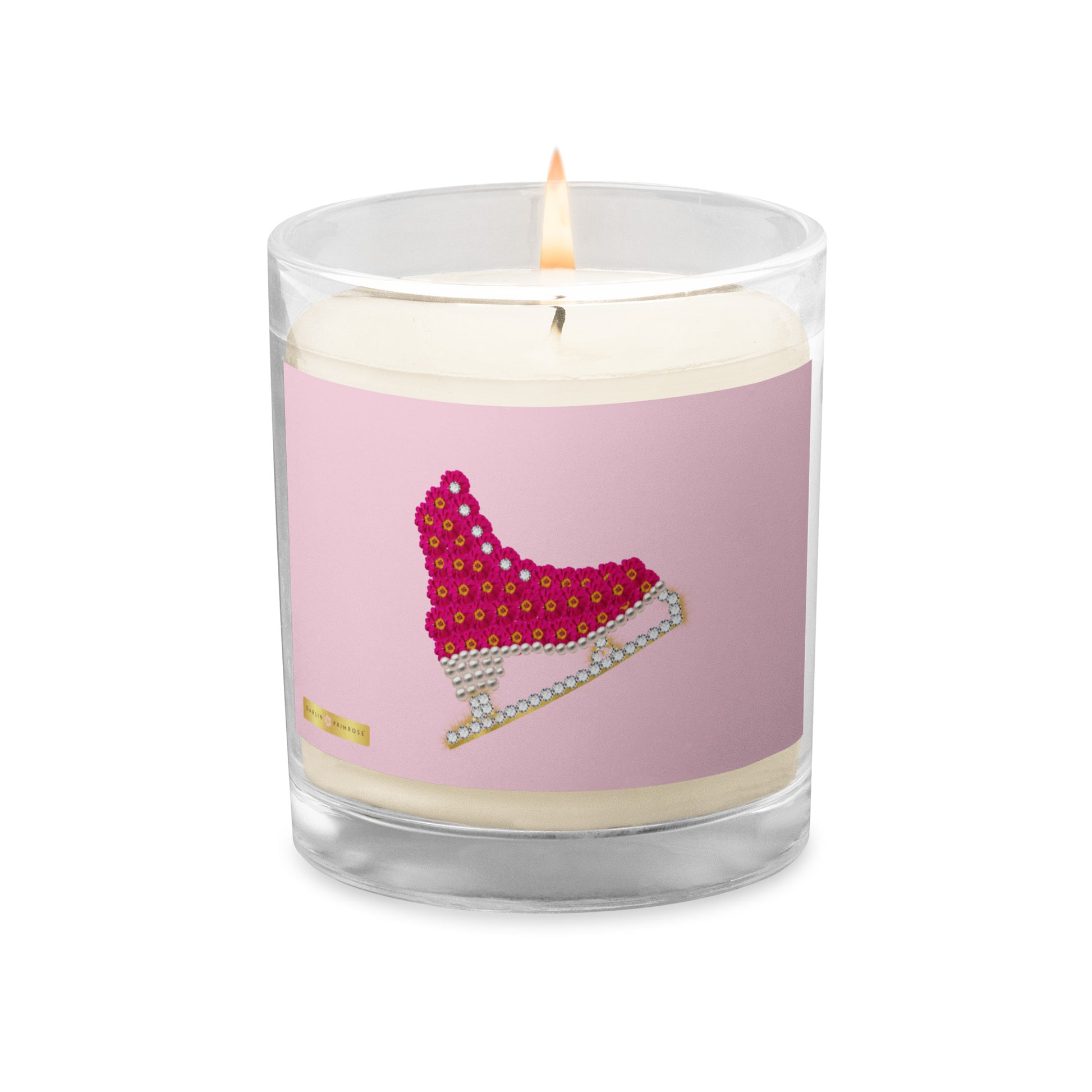 Flower Power Skate -Glass jar soy wax candle - Darlin Primrose