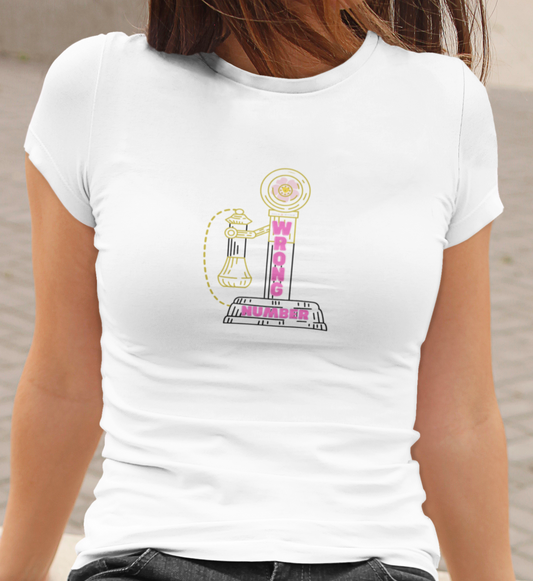 Wrong Number-Women's Softstyle Tee-Darlin Primrose™