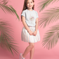 Layback Ice Skater - Kids Short Sleeve Tee - Darlin Primrose